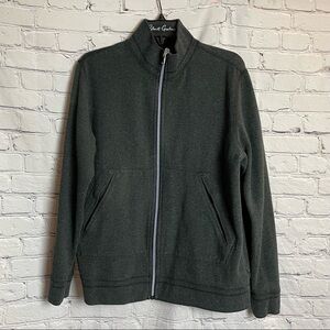 Robert Graham Double Sided Zip Grey Sweater Size M/L
